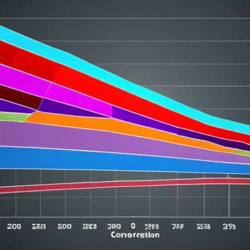 Home 4 ** "A visually striking graph or chart representing conversion rates, highlighting bottlenecks in a marketing funnel. Use a color scheme that emphasizes improvement and progress."
**