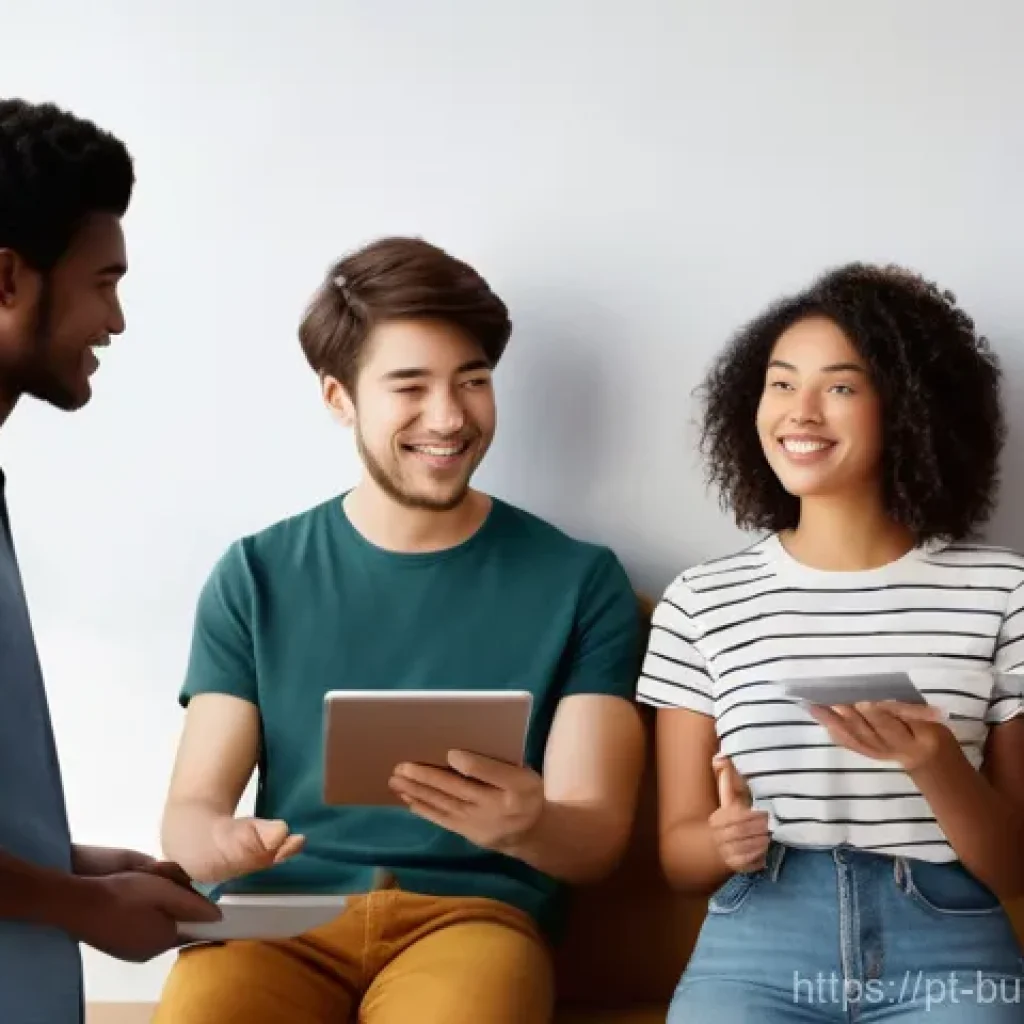 인 미디어 비즈니스에서의 피드백 루프 구축 - "A warm and inviting scene depicting a diverse group of adults and teenagers, spanning various ethni...