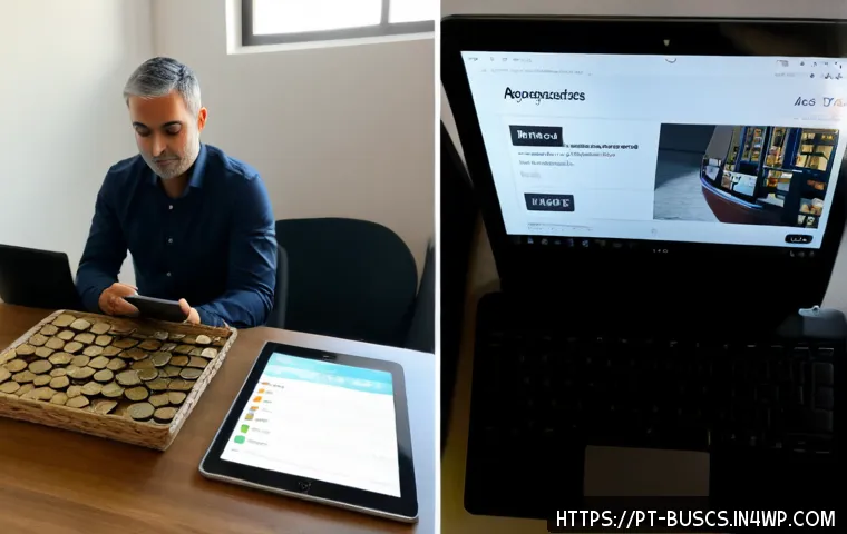 Home 17 인 미디어 비즈니스 모델 비교 - Photorealistic split-screen business comparison in a bright Lisbon coworking studio: on the left, a ...